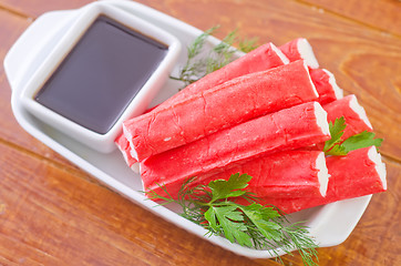 Image showing crab sticks