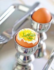 Image showing boiled eggs