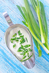 Image showing sour cream with onion