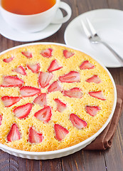 Image showing pie with strawberry