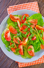 Image showing salad with tomato