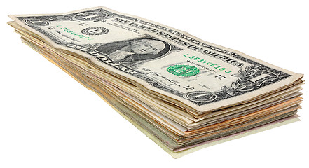 Image showing Stack of dollars banknotes_1
