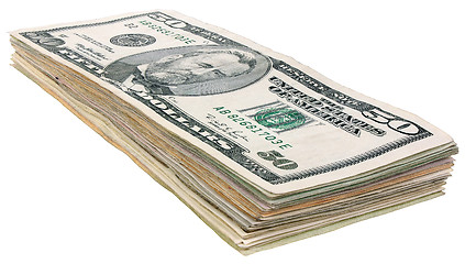 Image showing Stack of dollars banknotes_50