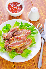 Image showing fried meat