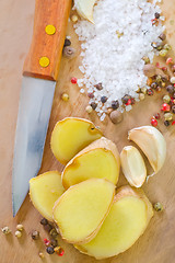 Image showing aroma spices on the board