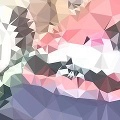 Image showing Lavender Pink Abstract Low Polygon Background