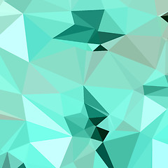 Image showing Caribbean Green Abstract Low Polygon Background