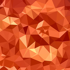 Image showing Atomic Tangerine Orange Abstract Low Polygon Background