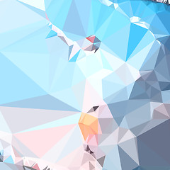 Image showing Air Superiority Blue Abstract Low Polygon Background