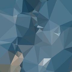 Image showing Cerulean Frost Blue Abstract Low Polygon Background