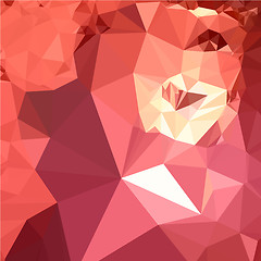 Image showing Bittersweet Red Abstract Low Polygon Background