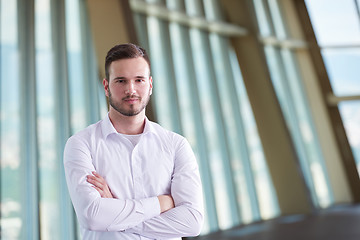 Image showing business man with beard at modern office