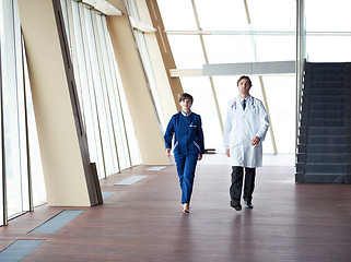 Image showing doctors team walking