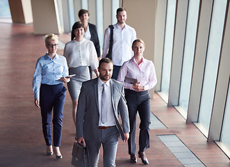 Image showing business people group walking