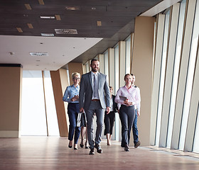 Image showing business people group walking