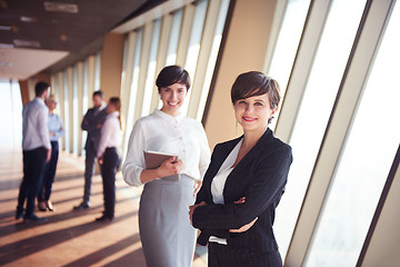 Image showing business people group, females as team leaders