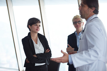 Image showing doctor with a patient