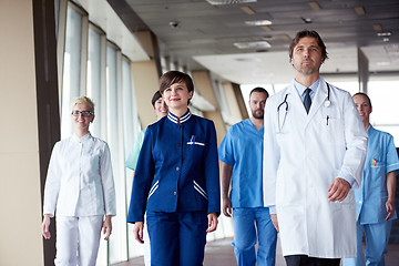 Image showing doctors team walking