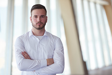 Image showing business man with beard at modern office