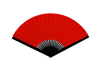 Image showing Red Asian Fan