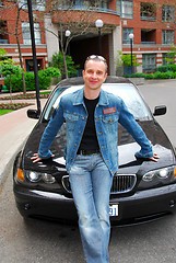 Image showing Man and his car