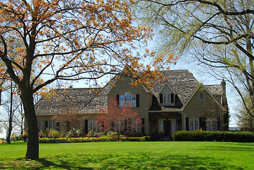 Image showing Mansion in spring