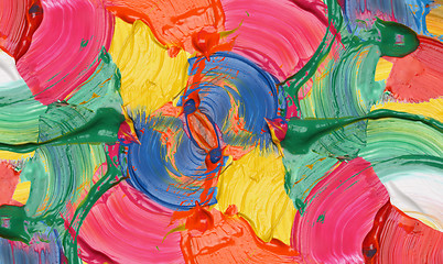 Image showing Abstract acrylic painted background