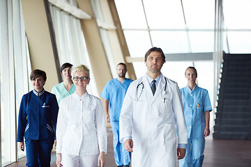 Image showing doctors team walking