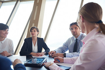 Image showing business woman on meeting