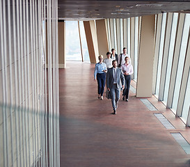 Image showing business people group walking