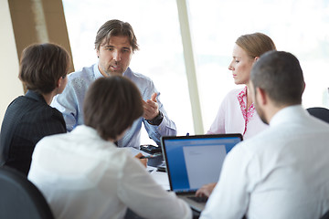 Image showing business people group on meeting at office