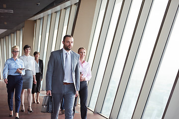 Image showing business people group walking