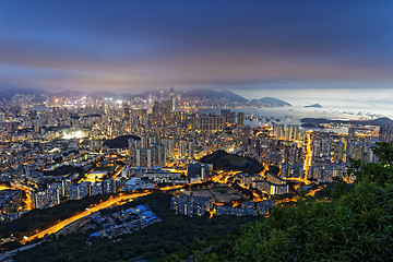 Image showing Hong Kong City Sunset