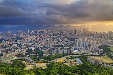 Image showing Hong Kong City Sunset