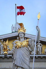 Image showing The Austrian Parliament in Vienna, Austria