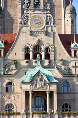 Image showing New Town Hall (Rathaus) in Hanover, Germany