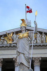 Image showing The Austrian Parliament in Vienna, Austria