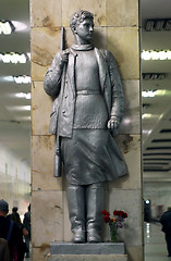 Image showing Monument to Russian partisans 