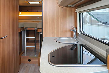 Image showing Campervan Kitchen