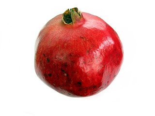 Image showing Red pomegranate on white background