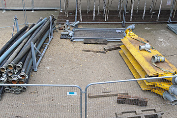 Image showing Construction Site Pipes