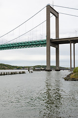 Image showing one bridge in gothenburg over the river