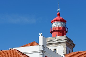 Image showing Lighthouse top in Cabo Da Roca, Portugal