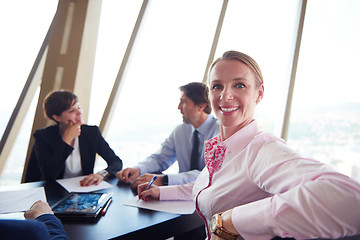 Image showing business woman on meeting