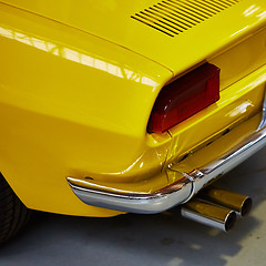 Image showing Closeup of the tail light