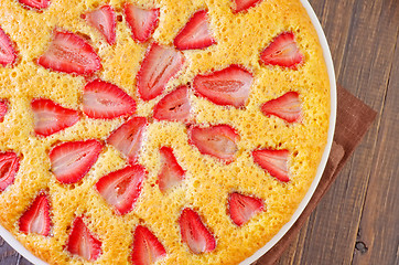 Image showing pie with strawberry