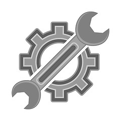 Image showing Hear and Wrench. Service Icon