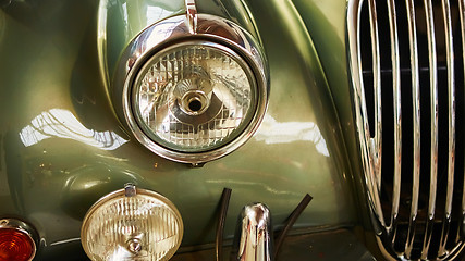 Image showing Detail of classic car. 