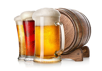 Image showing Beer and cask