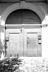 Image showing old   door    in italy old ancian wood and traditional  texture 